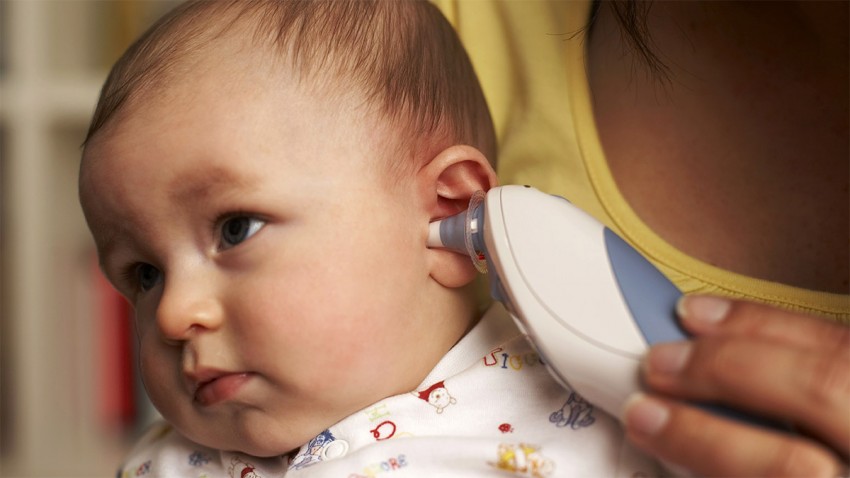 Острый средний отит у детей фото