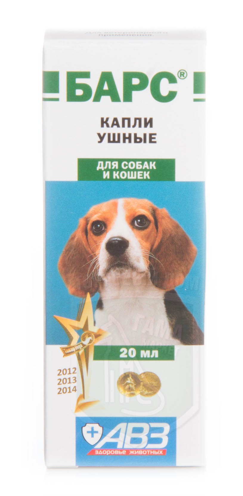 Капли ушные для собак «Барс»