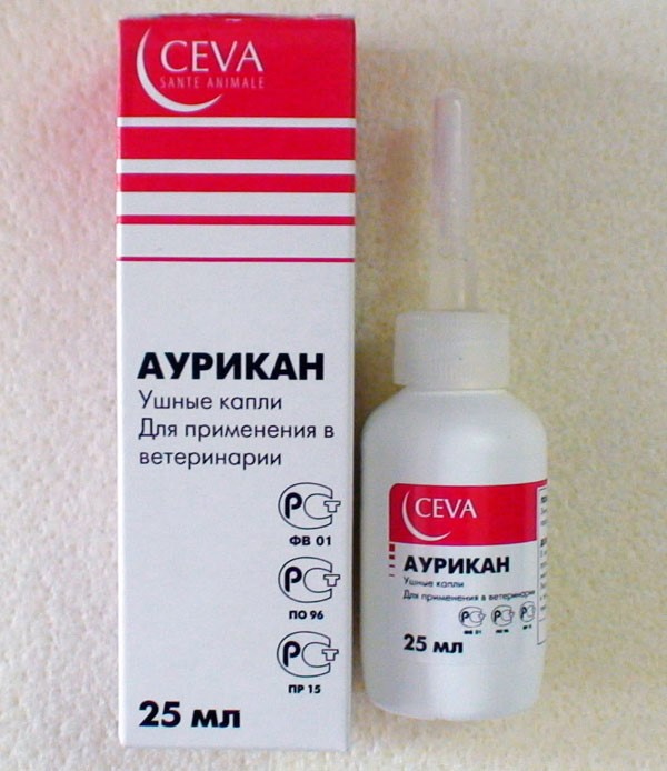Аурикан – отологические капли для собак, щенков
